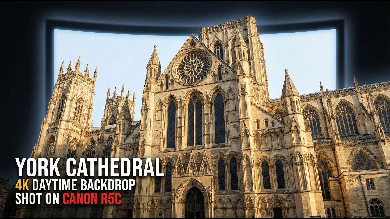 Transform Your Living Room into York Cathedral: 4K UHD Projector Backdrop