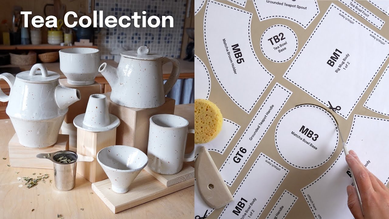 6 easy slab pottery projects (with templates!)
