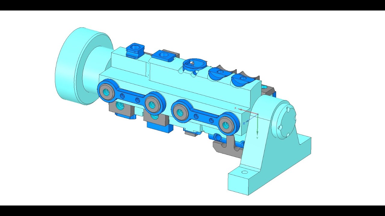 Clamp For Pins  On fixture for machining mill stops
