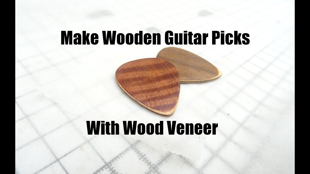 Make Wooden Guitar Picks With Wood Veneer
