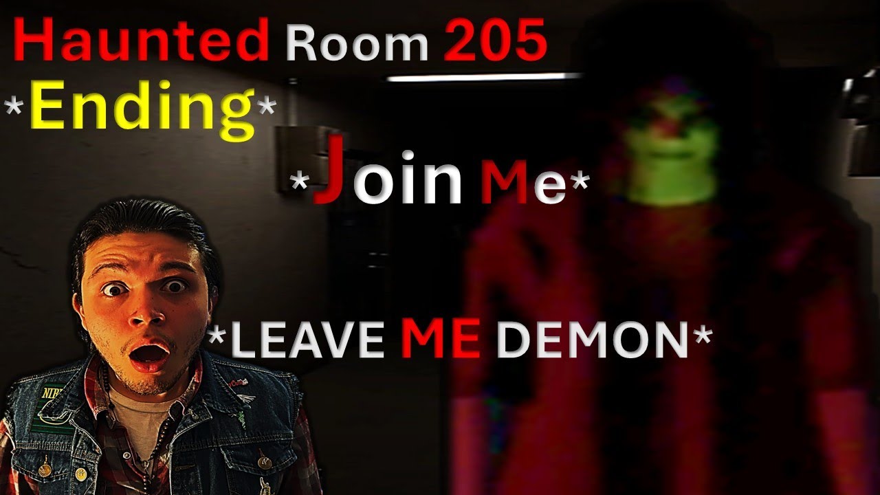 We Befriended The Spooky Ghost - HUANTED ROOM 205 *ENDING*