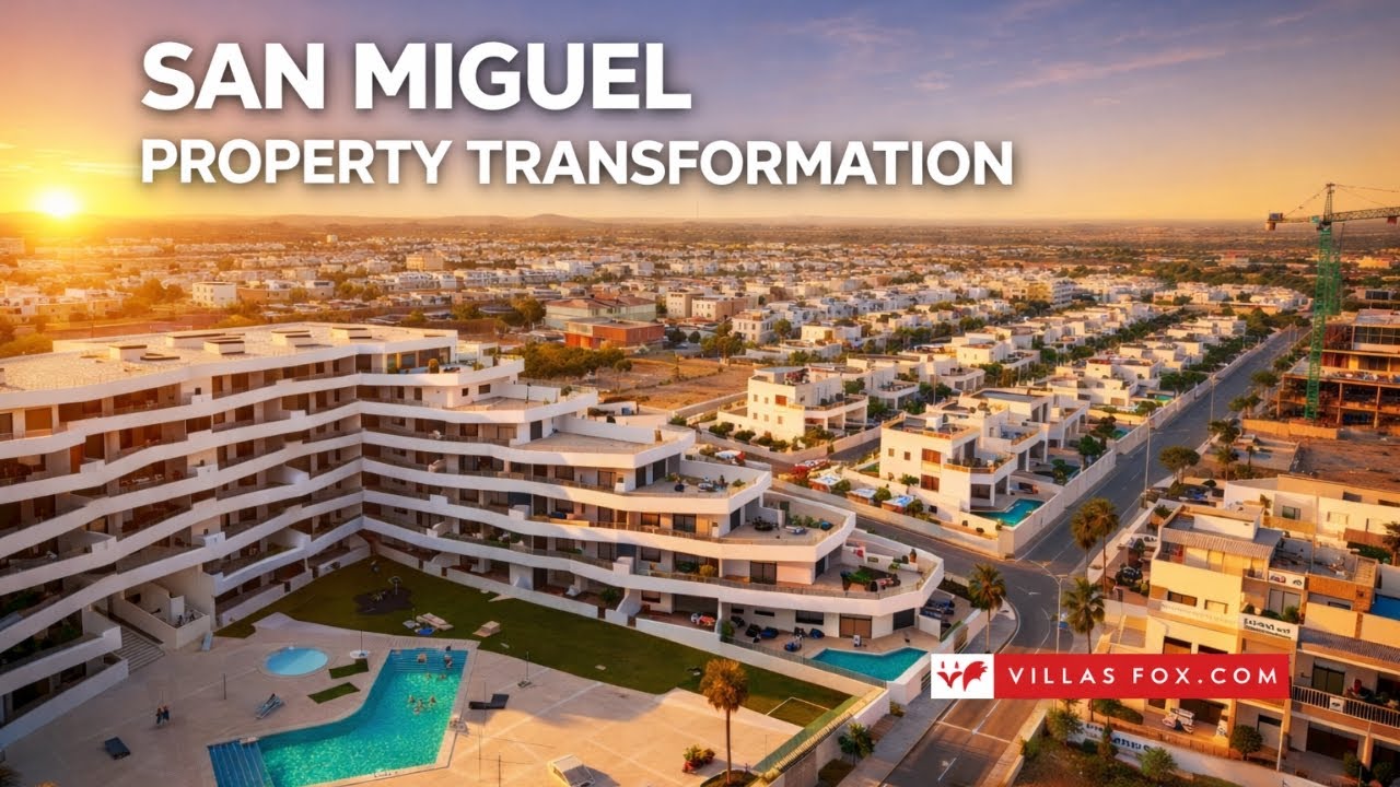 Latest drone video of new builds in San Miguel de Salinas