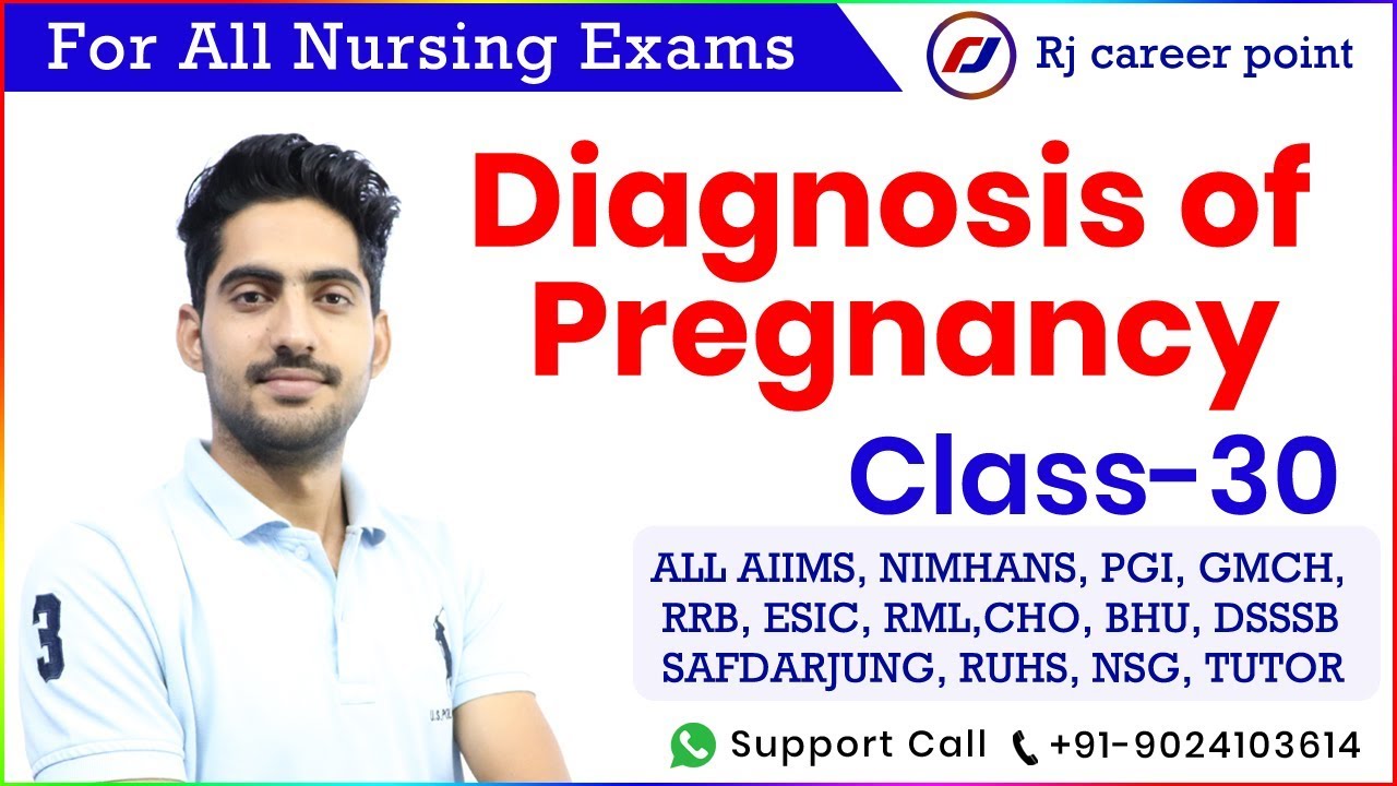 Diagnosis of  Pregnancy  |AIIMS class| Nursing Officer & Staff Nurse Online Classes | Rajesh sir