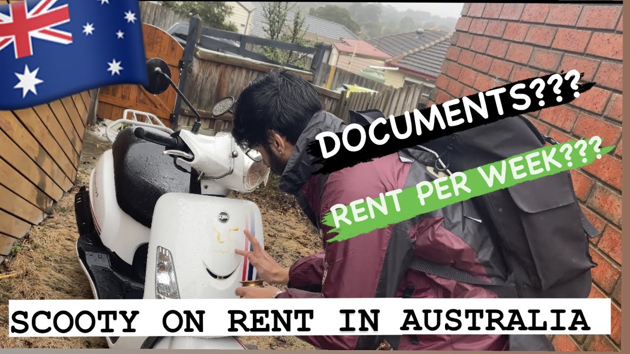 RENTED A SCOOTY IN AUSTRALIA FOR UBER EATS //  PER WEEK RENT ????DOCUMENTS REQUIRED???