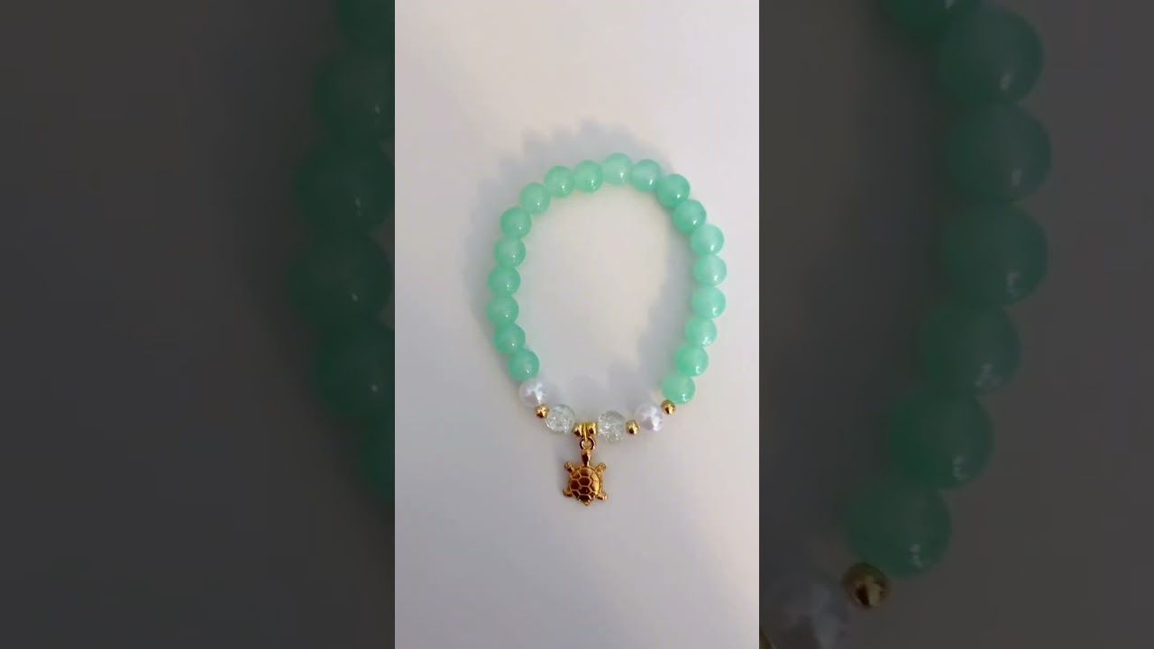 Glass beads or clay beads?!                         #smallbusiness #fyp #jewelry