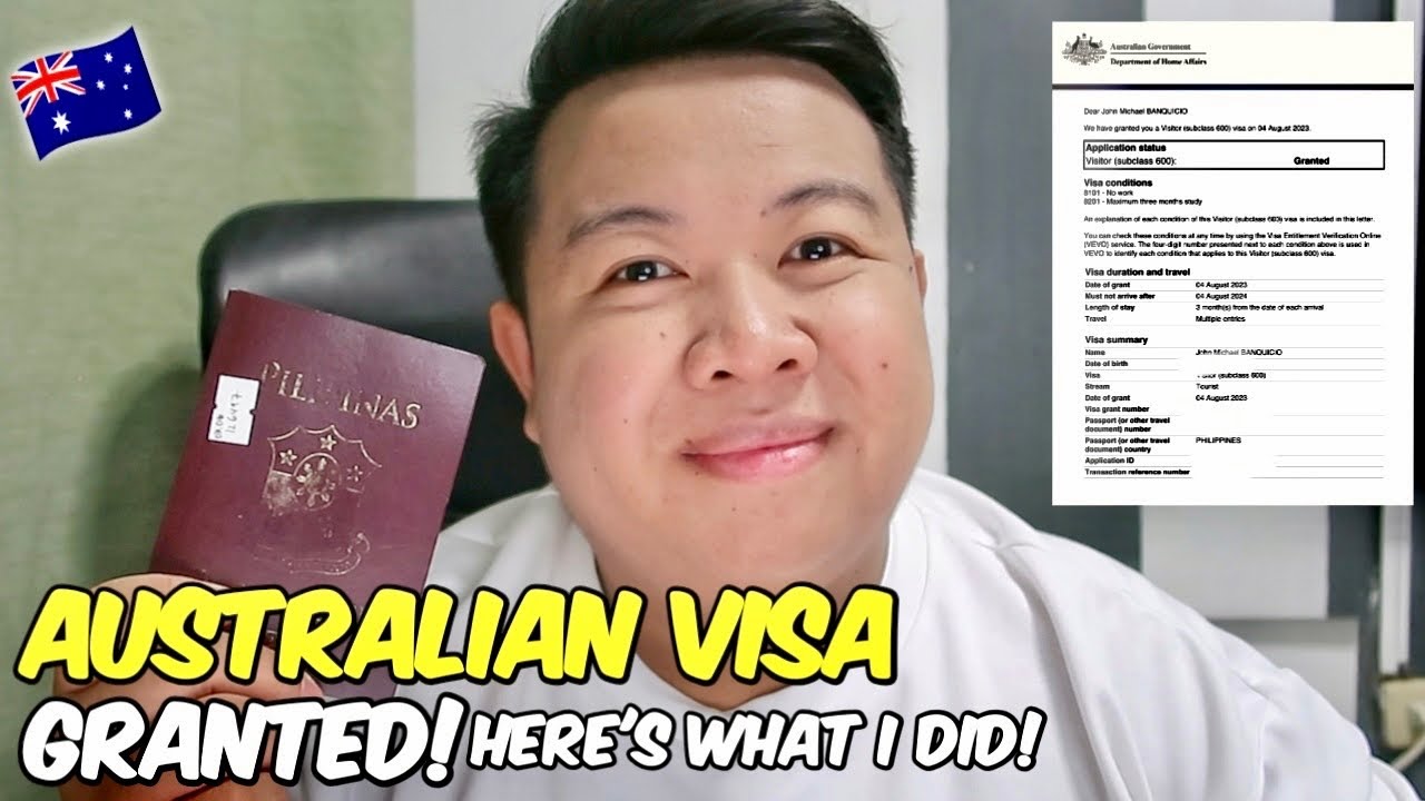 My Australian Visa Application Journey! 🇦🇺 | JM Banquicio