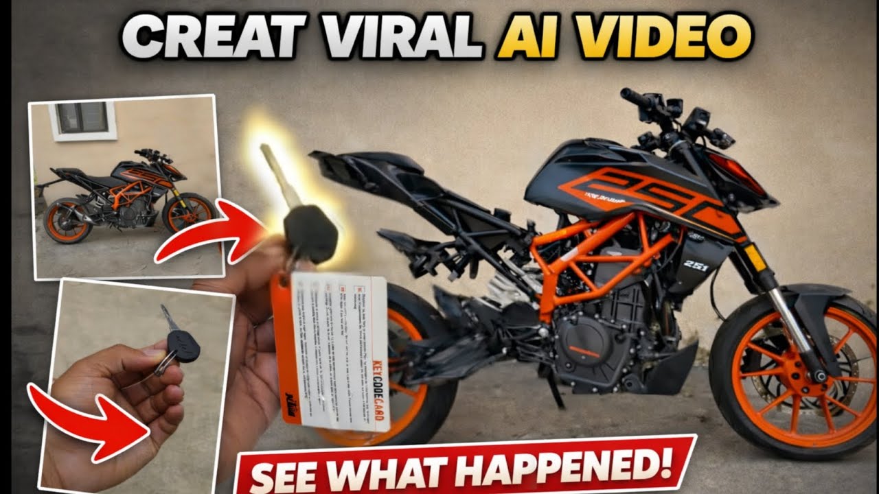 Create Viral AI Video 🔥 Bike Key Sē Bike Reveal 😱 | AI Editing Tutorial ।। Bike Key ➝ Full Bike 😳 | 