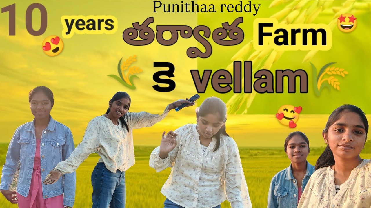 10 years taravata farm ke vellam |spent good time with family|enjoyed a lot | punithaa reddy 