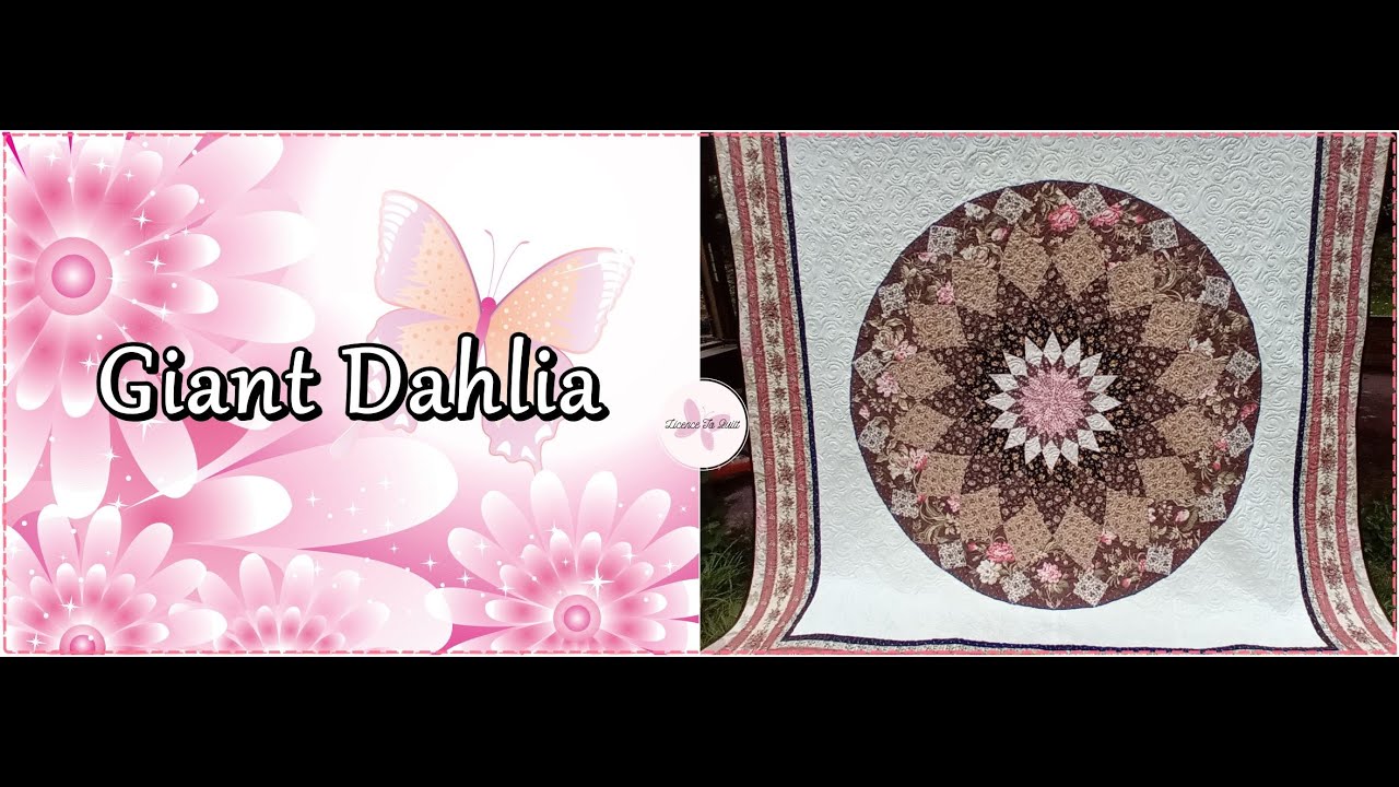 The Giant Dahlia: quilt médaillon - tutoriel gratuit