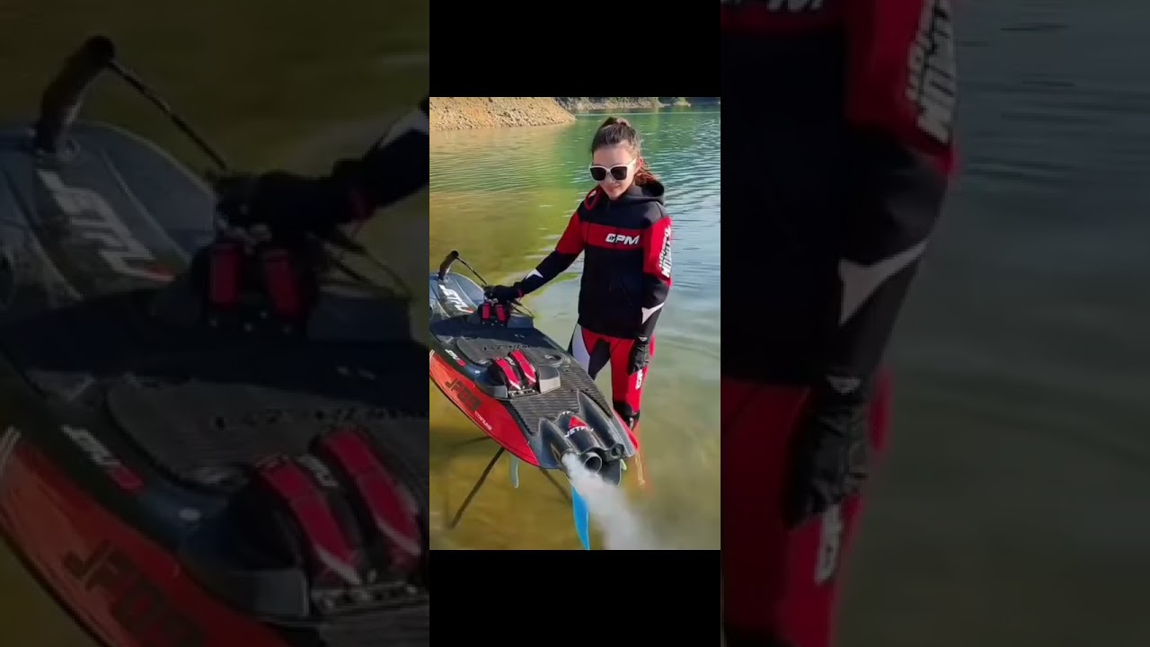 The best gasoline surfboard from JetFly up to 63km/h #shorts #jetsurf #jetboard #surfboard #jetfly