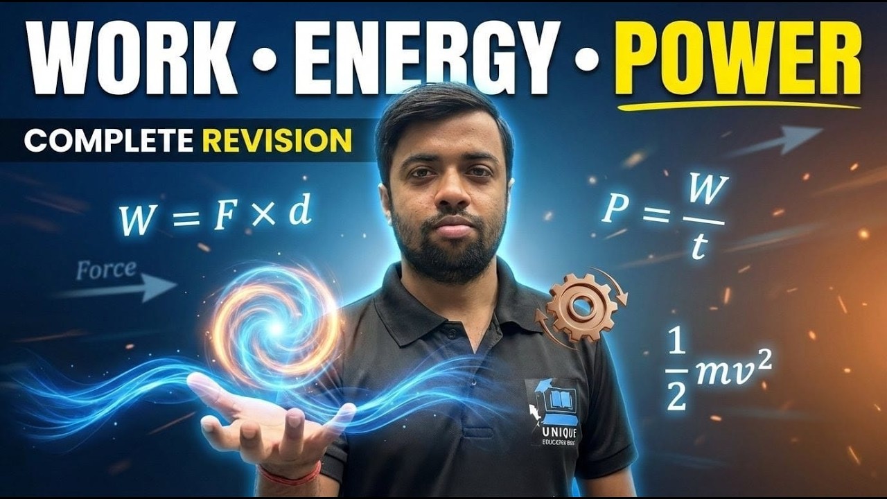 Work, Energy & Power 🔥 | Most Important Concepts | Complete Revision