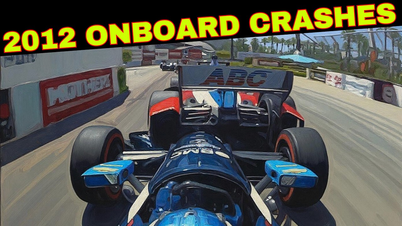 2012 IndyCar Season - Every Onboard Crash + Incident
