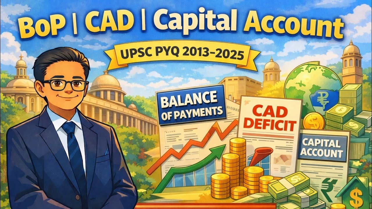 Lec 07( Balance of Payment,current and capital account, exchange rate) pyq 2013-25 