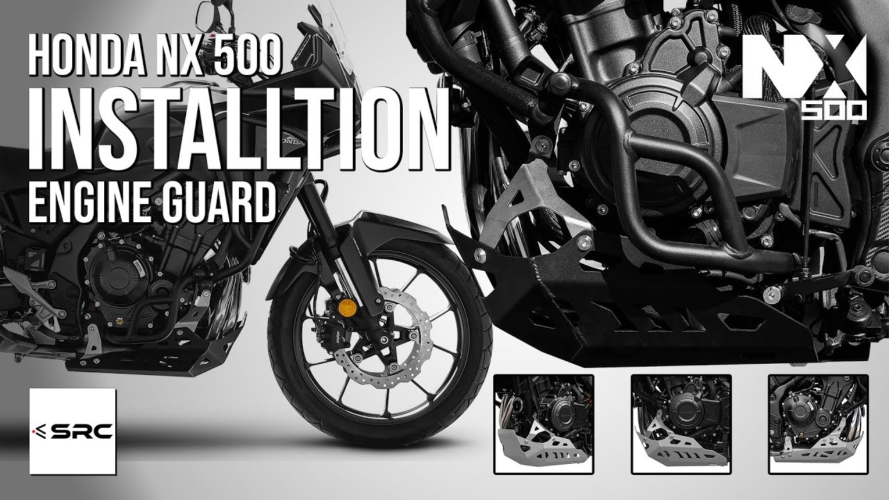 INSTALLTION  ENGINE GUARD FOR HONDA NX 500/CB500X  NEW  VERSION   [SRC OFFICIAL]