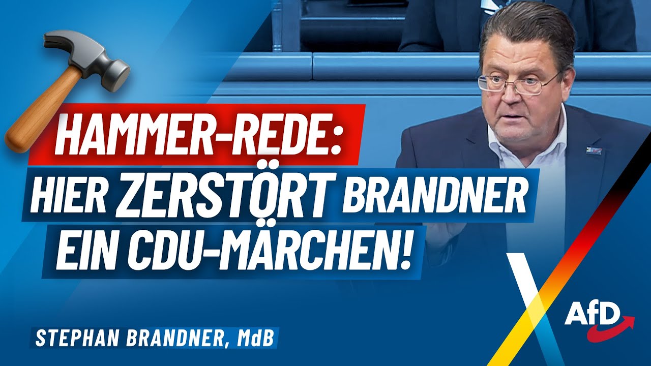 Hammer-Rede: Hier zerst&ouml;rt Brandner ein CDU-M&auml;rchen!
