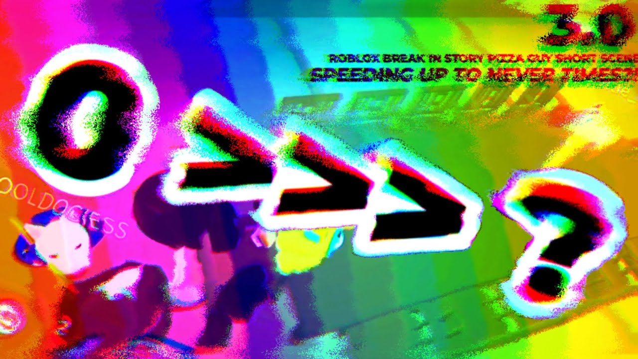 Roblox Break In Story Pizza Guy Short Scene Speeding Up To NEVER Times?! [3.0]