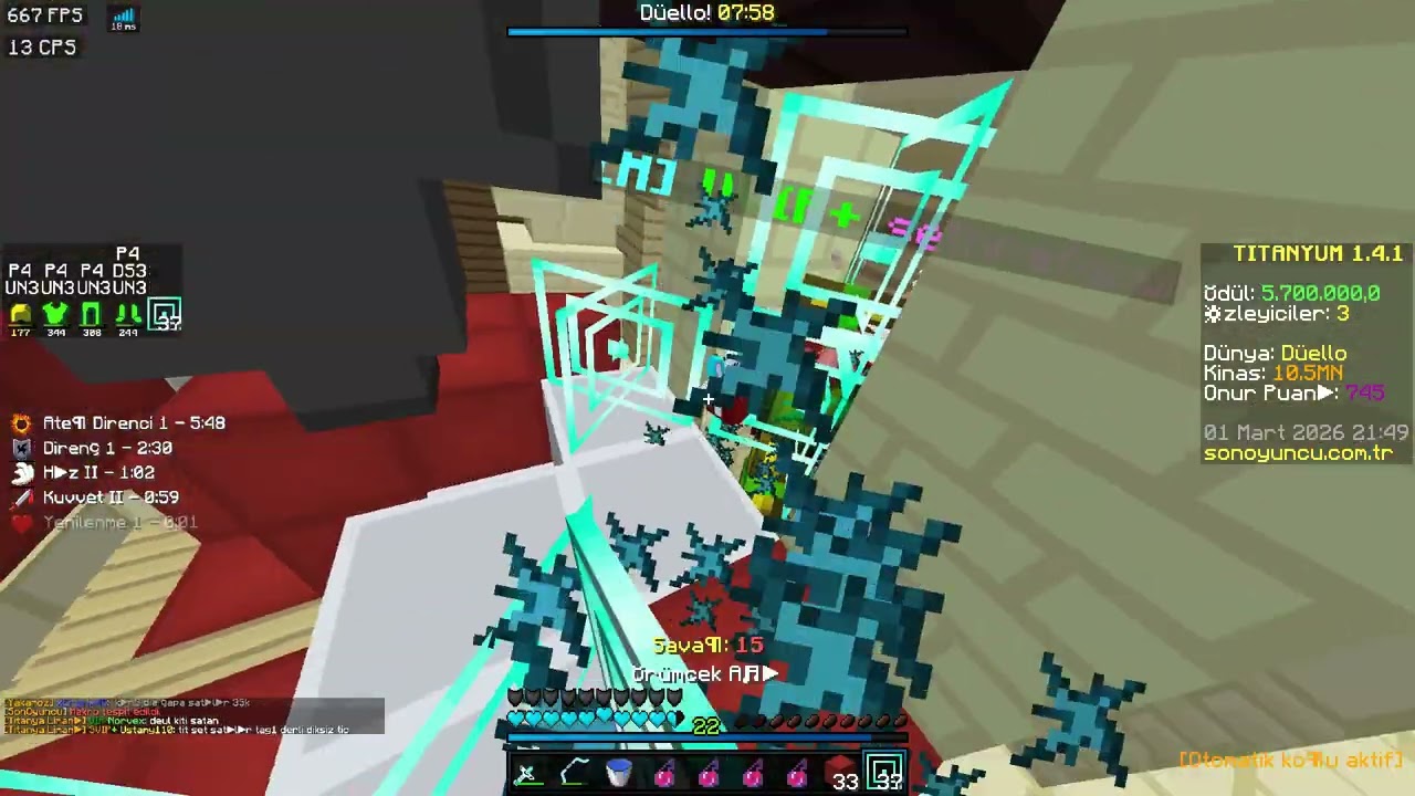 BOKLU HİTLERLE DUELDE HERKESİ YIRTTIM COMEBACK PVP eniyisiyimxd? #sonoyuncutitanyumpvp #sonoyuncu