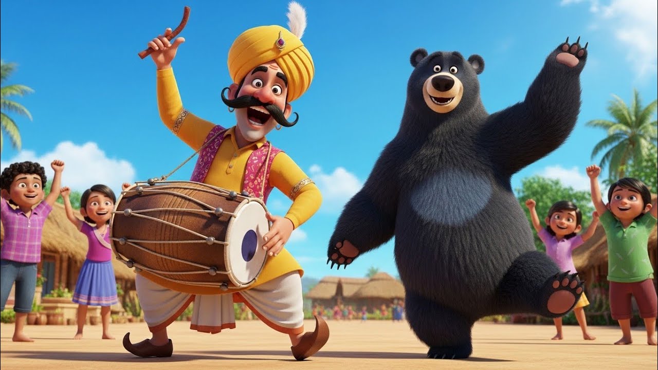 Kaalu Madari Aaya | कालू मदारी आया | Dancing Monkey Rhyme for Kids | Jojo Rhymes#hindirhymes #viral
