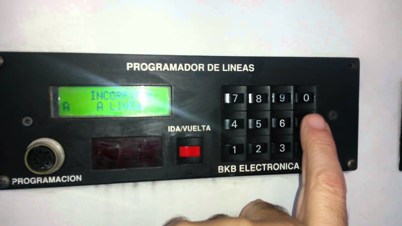 consola de mando o progranmador de linea Bkb
