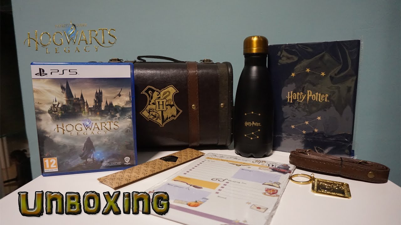 HOGWARTS LEGACY - COFRE PREMIUM HOGWARTS + BLOCK NOTAS ANDEN 9 y 3/4 [PS5] | UNBOXING [OFF TOPIC]