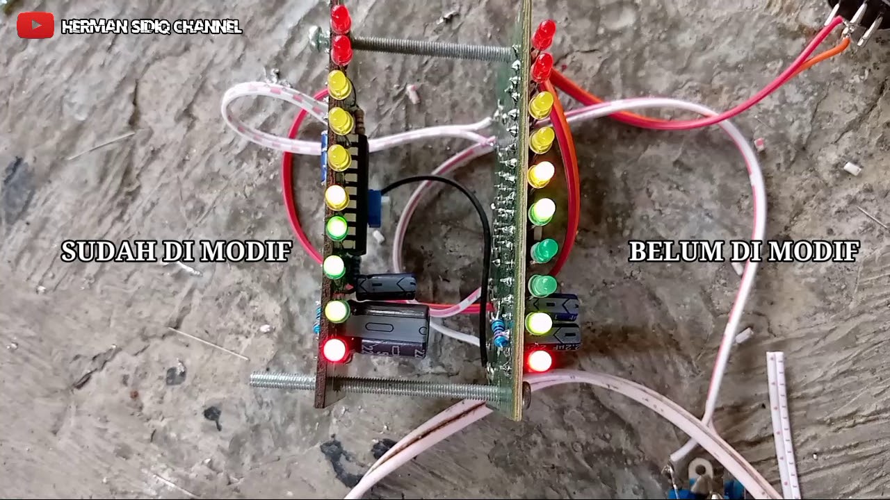 Modif VU LED Mixer agar mirip seperti dimixer mahal...
