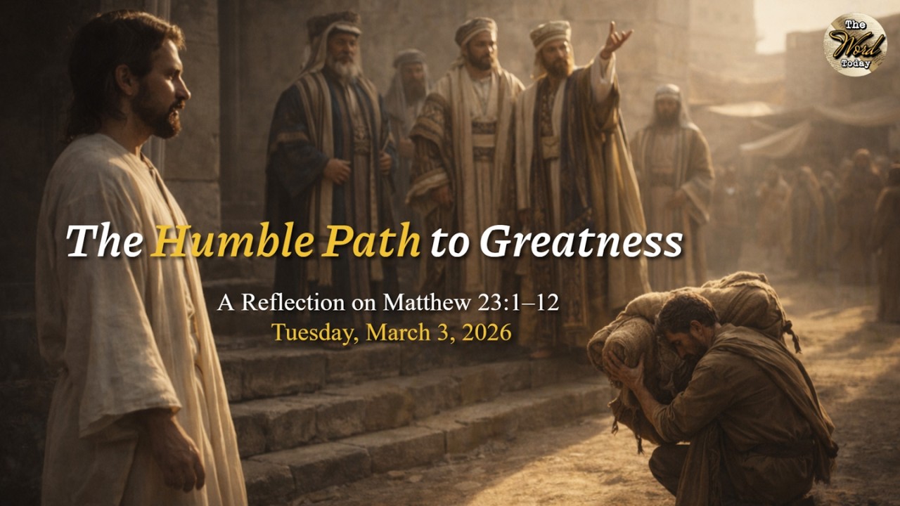 The Humble Path to Greatness – A Reflection on Matthew 23:1–12 | Tuesday, March 3, 2026