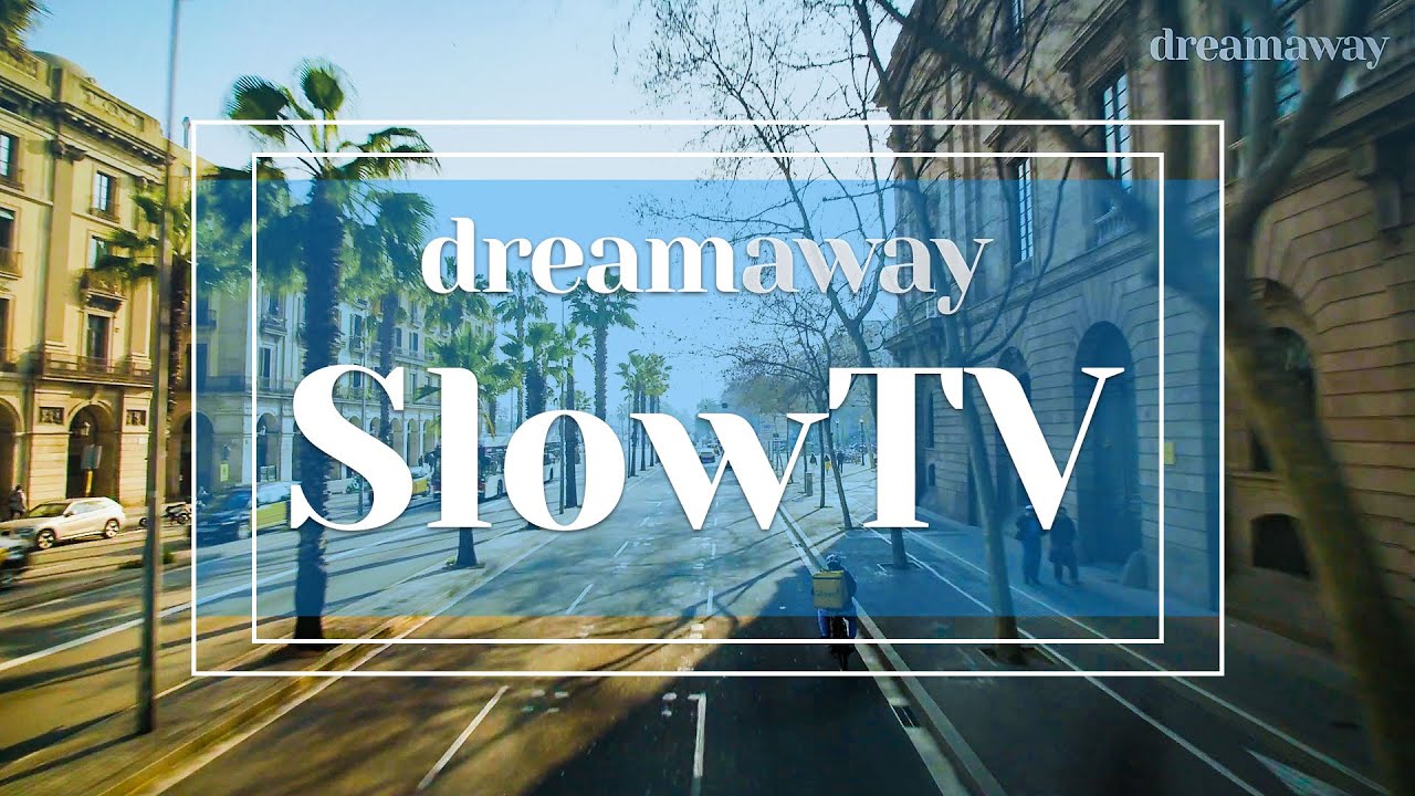 A Ride Through Barcelona (SlowTV Tourism Tour, 1080p HD - Binaural) [Study, Work, ASMR, Background]