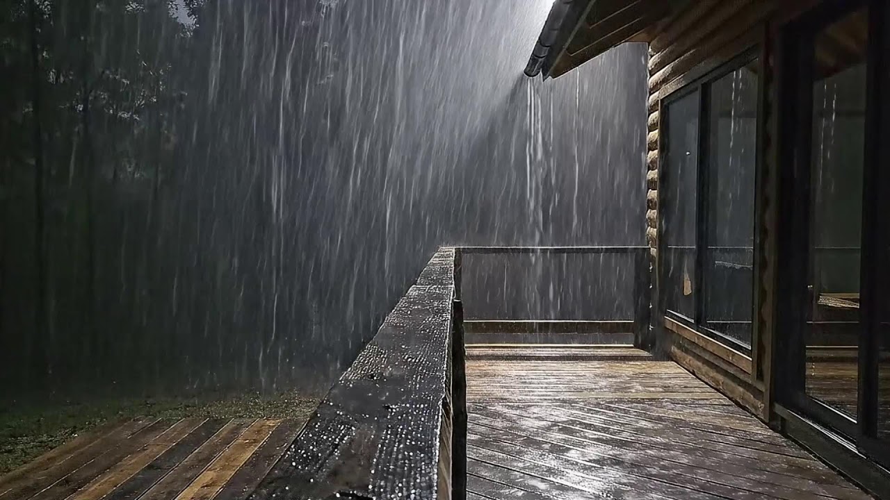 Rain Sounds to Fall Asleep Fast with Distant Thunder for Anxiety Relief | Calming Storm Ambience