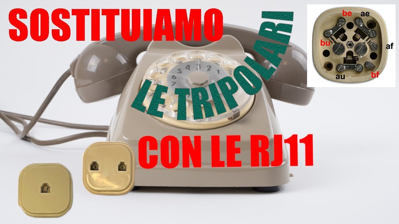Sostituzione tripolari con le RJ11.
