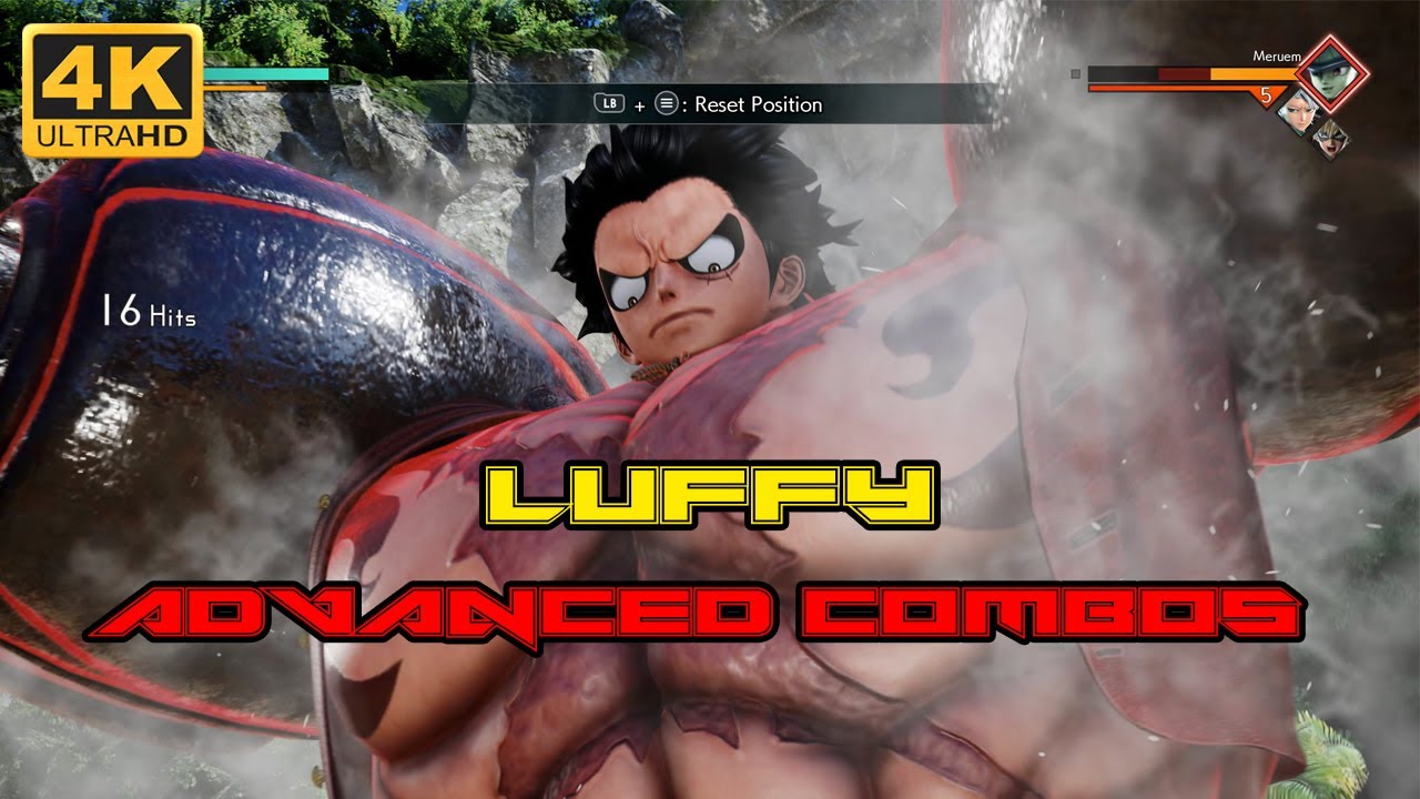 JUMP FORCE [4K] : LUFFY 4 Advanced Combos to Master | 4K 60 FPS Maxed