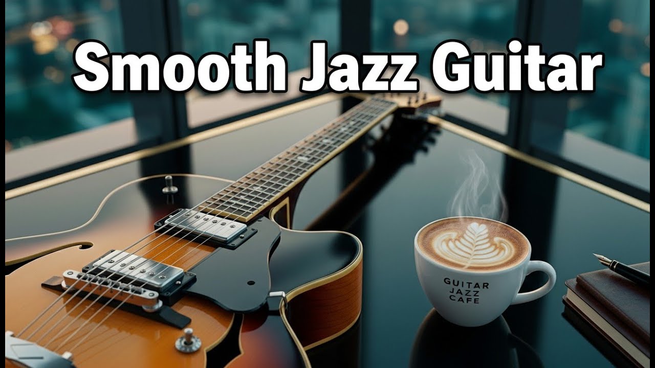 Smooth Jazz Guitar - Luxury Cafe Vibes • Relaxing Instrumental for Study & Work