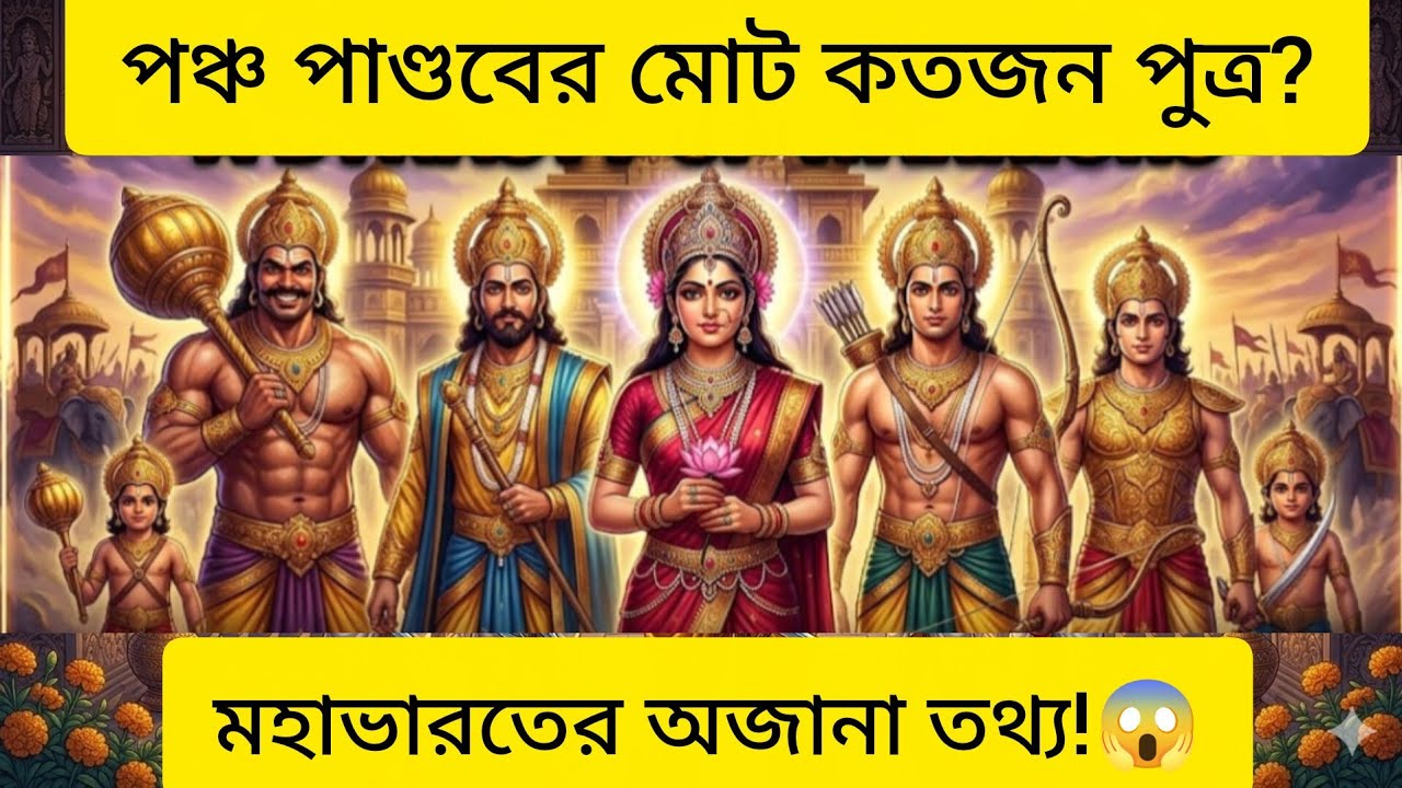 পঞ্চ পাণ্ডবের মোট কতজন পুত্র ছিল? জানলে অবাক হবেন! | Mahabharat Facts