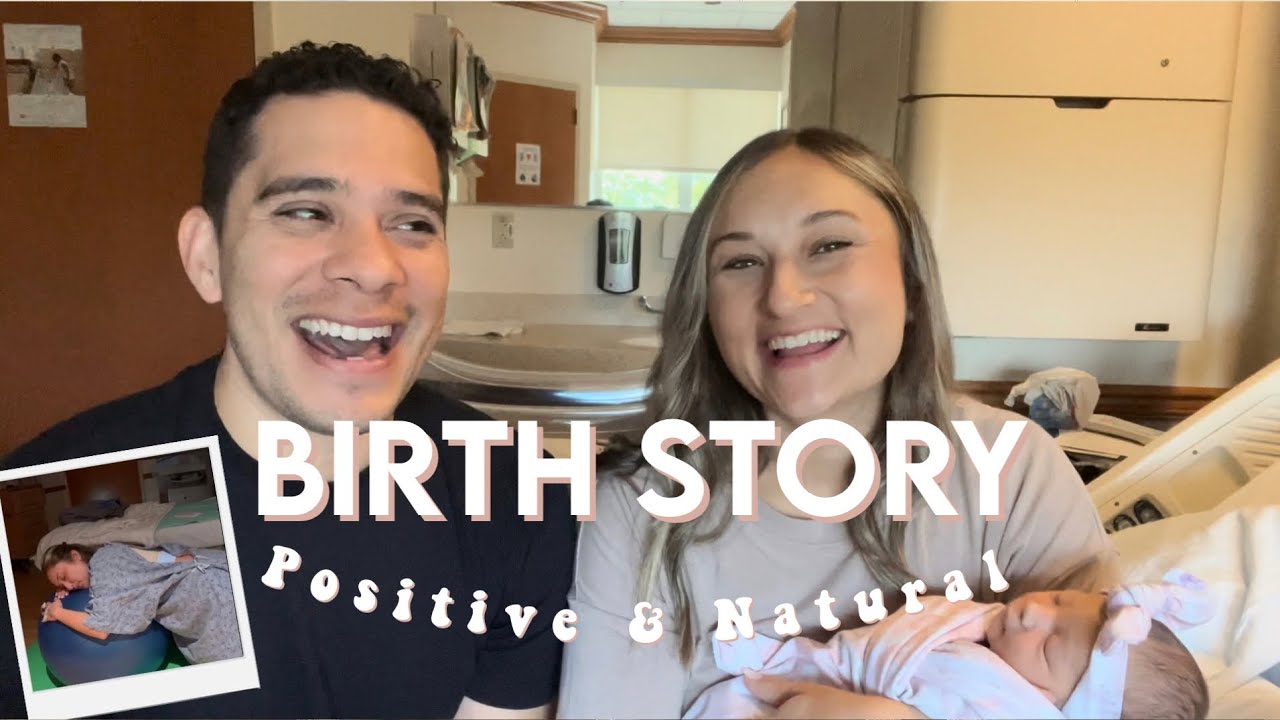 Our Positive Unmedicated Birth Story + how I coped FAST BIRTH