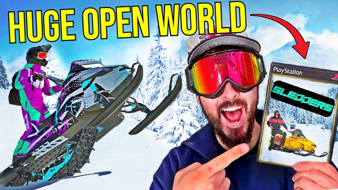 The GREATEST Snowmobile Game EVER! (First Gameplay SLEDDDERS)