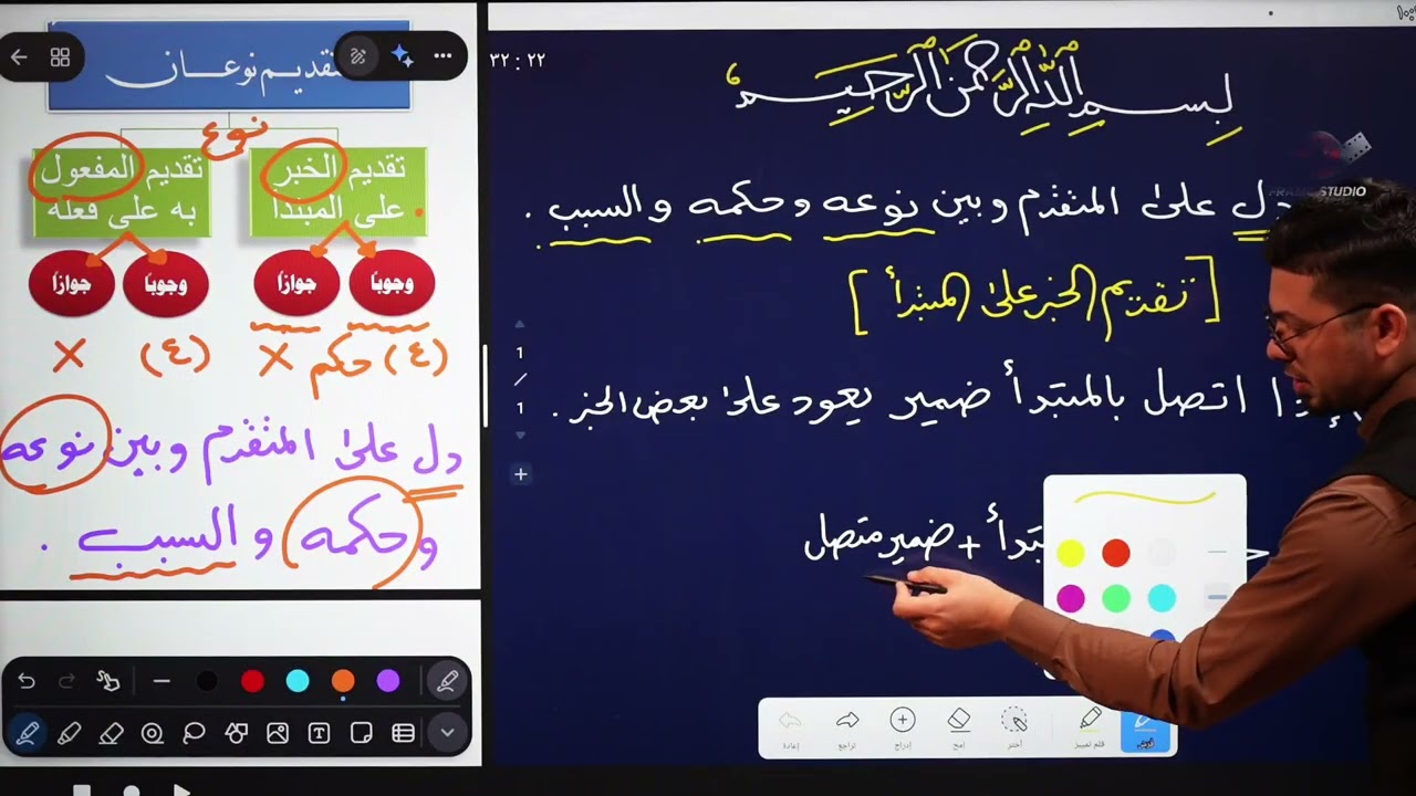 أسلوب التقديم والتأخير (١) الأستاذ مصطفى أمين 