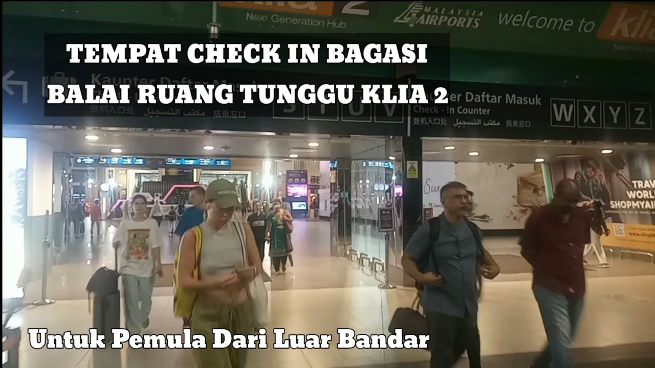 Tempat Check In Bagasi Dan Keberangkatan KLIA 2 AIRASIA Untuk Pemula #airasia
