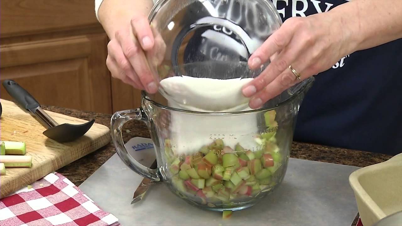 Rhubarb Upside-Down Cake Recipe | RadaCutlery.com