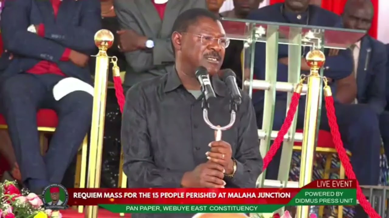 UKITAKA KUPIGA KELELE ENDA KWA BARABARA! DRAMA IN A BURIAL AS ANGRY WETANGULA LECTURES MOURNERS!!