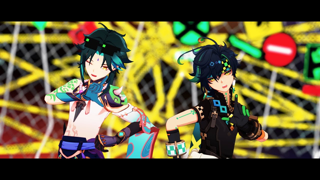 【 MMD / 原神 Genshin Impact 】LADY CRAZY 【   魈 / Xiao & 基尼奇 / Kinich 】