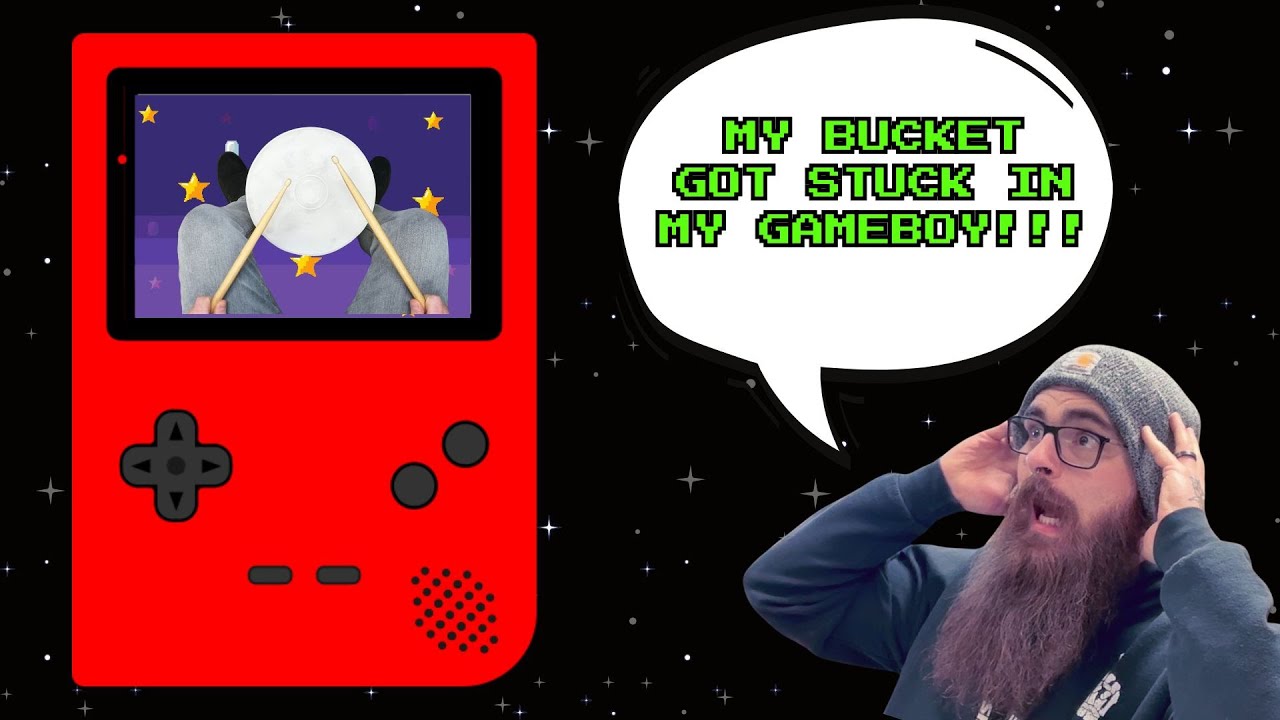 👾STUCK IN A VIDEO GAME 👾 - Fun Bucket Drumming Play Along 🥁| 8 Bit/Chiptune Music