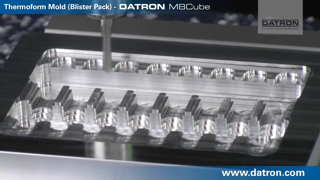 Thermoform Mold for Blister Pack Milled on DATRON M8Cube