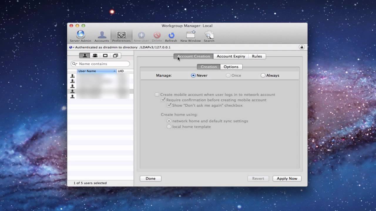 Mac OS Lion Server Pt 23: Mobile Account Server