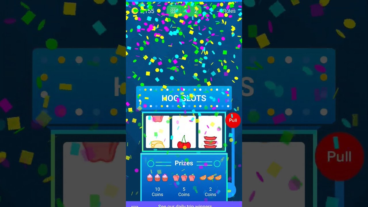 Winning coins in the Receipt Hog app - get paid to upload receipts