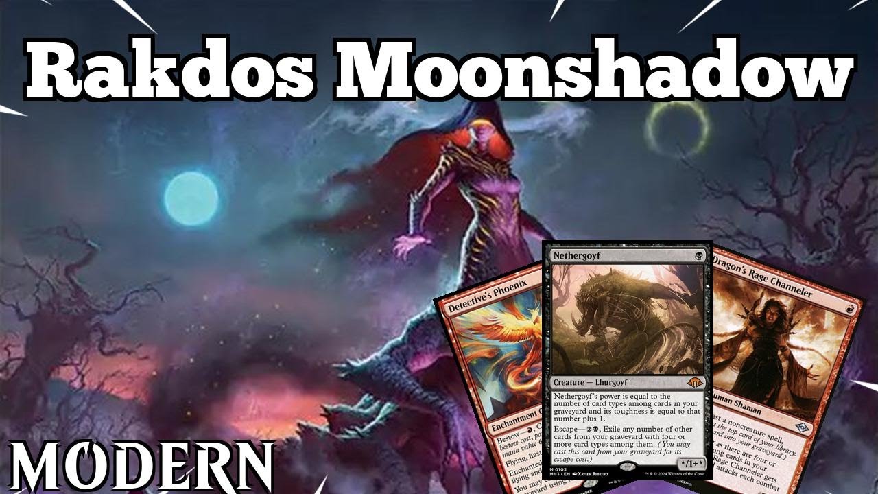 Moonshadow gets BIG, REALLY REALLY FAST! | Rakdos Moonshadow | Lorwyn Eclilpsed Modern | MTGO