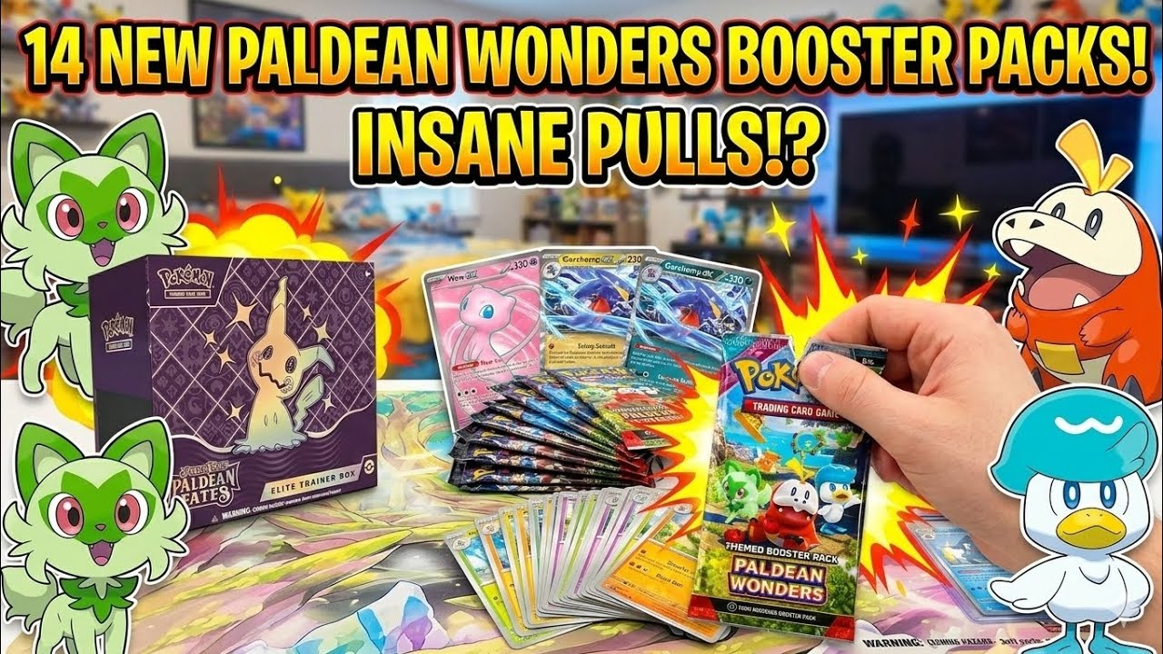 Paldean wonders 14 packs of Shiny cards 