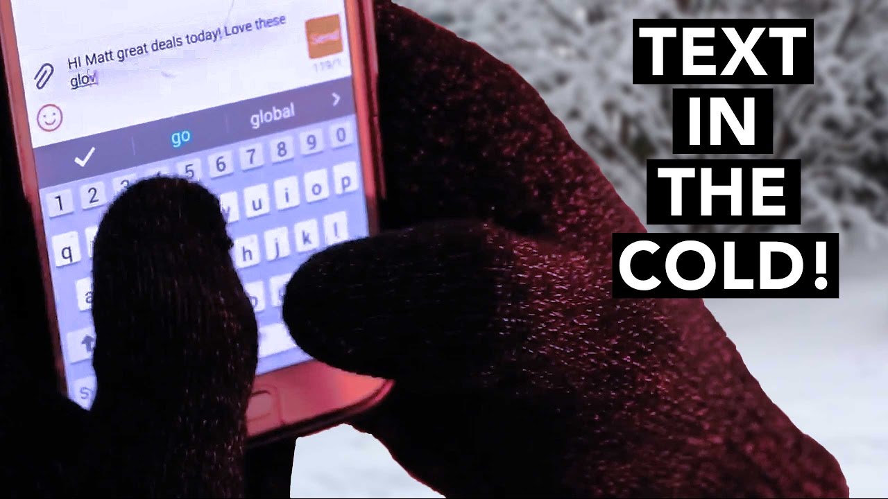 BEST SMART PHONE GLOVES ❆ Finally use your phone in the COLD!