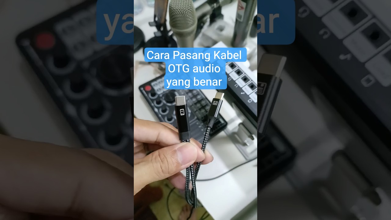 Cara pasang kabel OTG audio yang benar