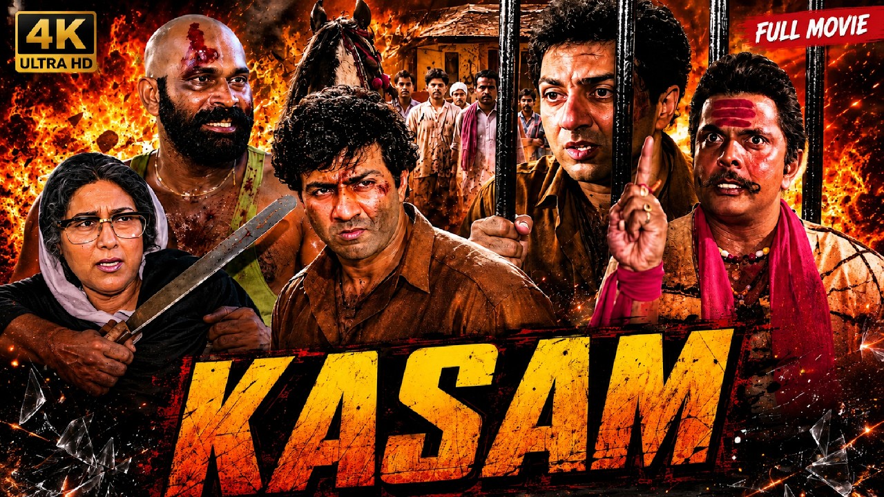 एक्शन का धमाका 💥- Kasam (2001) | Sunny Deol, Naseeruddin Shah, Chunky Pandey, Neelam | Full Movie
