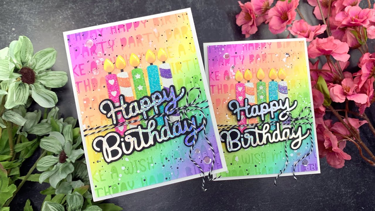 Rainbow Birthday Cards | Pretty Pink Posh
