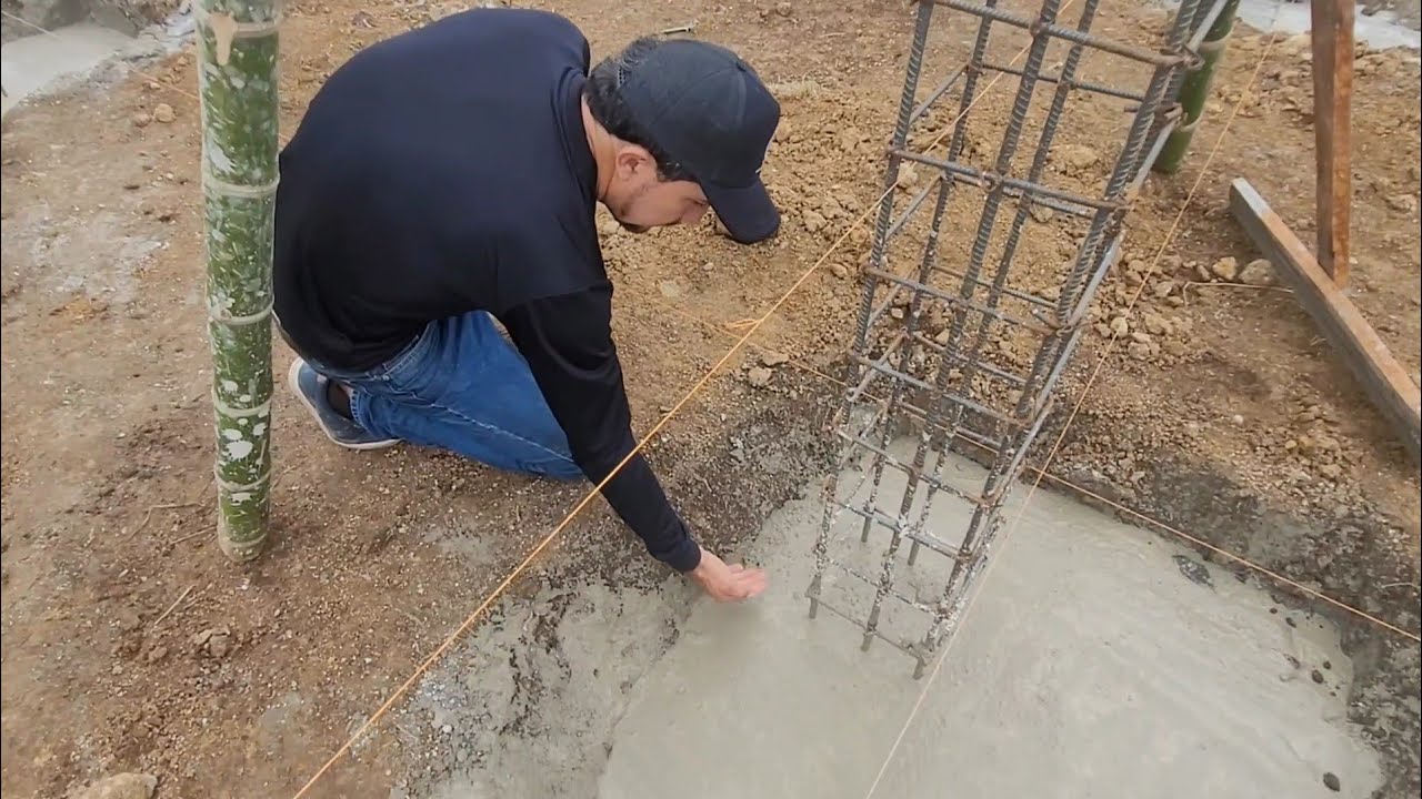 Fundicion de zapata para casa de dos pisos de losa. 🏚